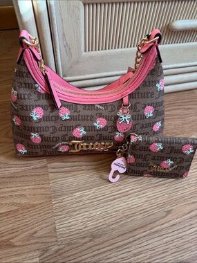 Juicy couture strawberry purse and wallet